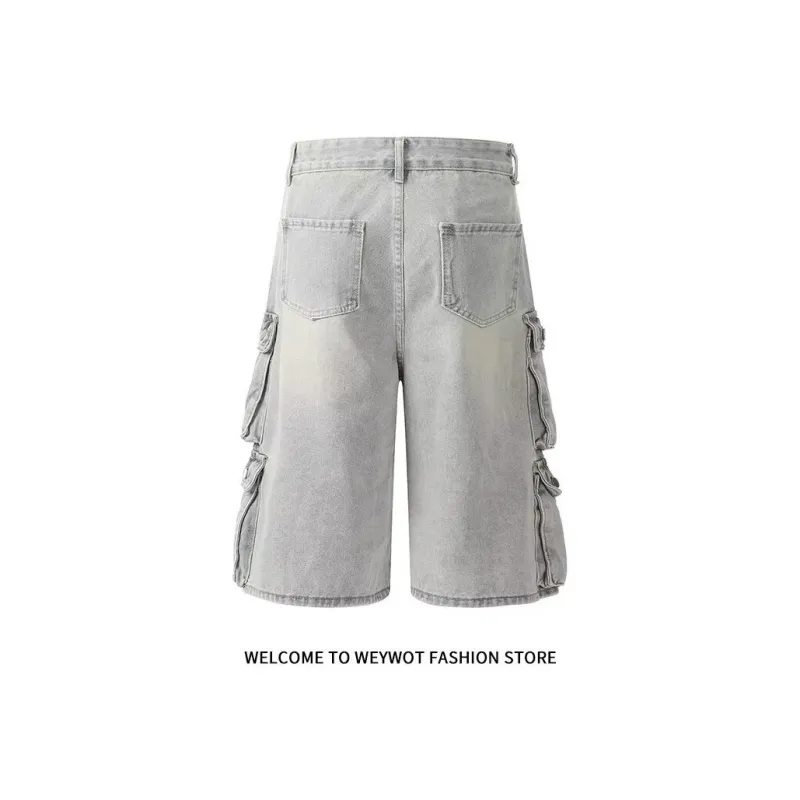 TONYBEAR Casual Shorts Men Blue-1
