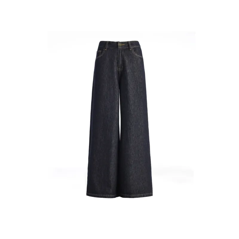 Wen Shan Jeans Women's Dark Blue-5
