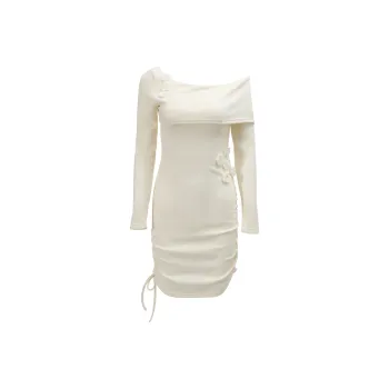 Nooidea Official Slip Dresses Women's Cream Apricot