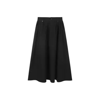 Migu Casual Long Skirts Women's Black