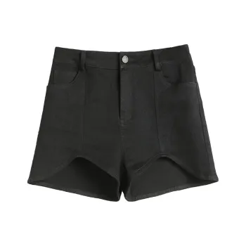 A head of Agua Denim Shorts Women's Black
