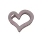 Trumpets Half-Up Hair Heart Claw Clip (Purple)