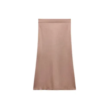 ZARA Casual Long Skirts Women's Light Pink