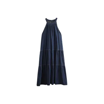 YGPRW Sleeveless Dresses Women's Blue