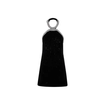 Self portrait Bouclé Pearl trim Mini Dress