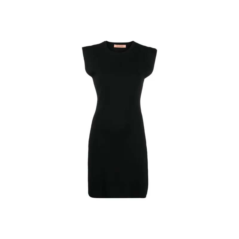 Yves Salomon Fine ribbed Sleeveless Mini Dress-0