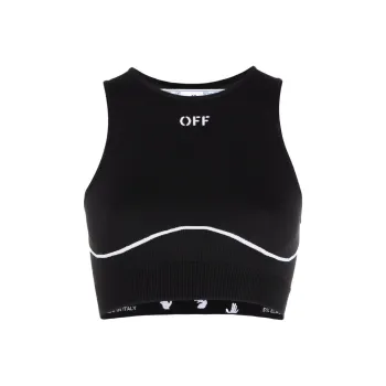 OFF WHITE SS22 Sleeveless Sports Shirts Women's Black