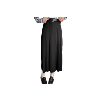THREE PERCENTX.O.X.O. Casual Long Skirts Women's Black