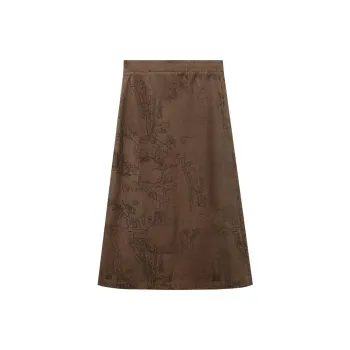 THE SEA LIFE x USER Casual Long Skirt Women's Chestnut