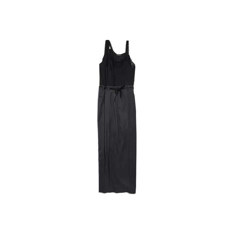 Balenciaga Patched Slip Dress-0