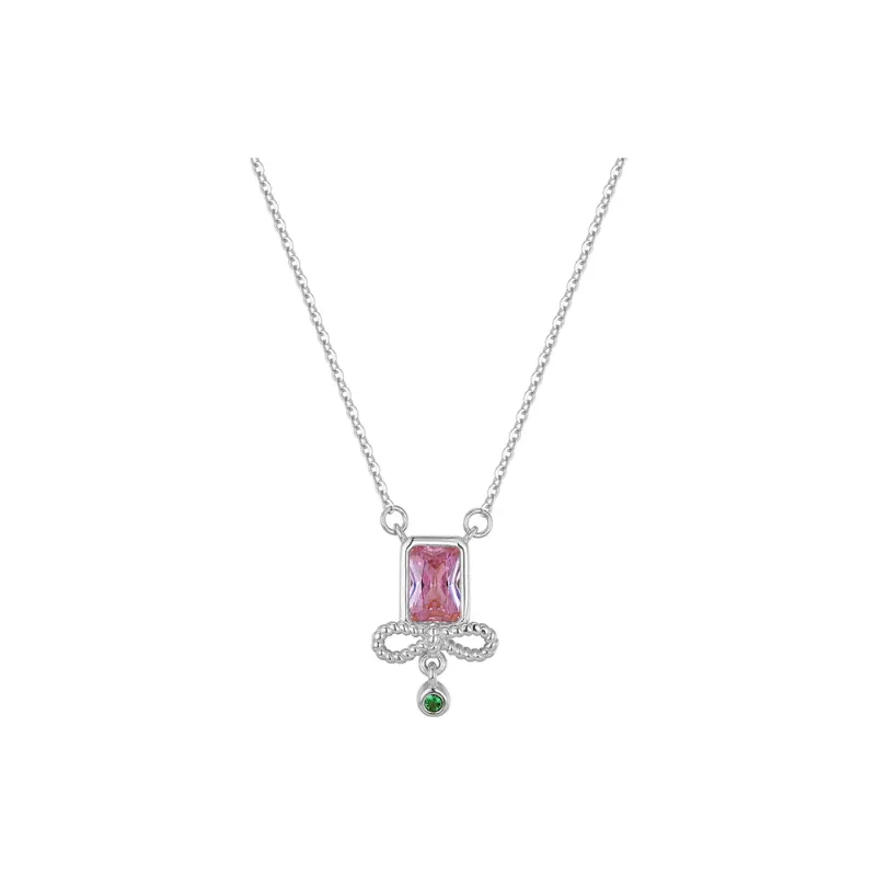 Heart Grass S925 Silver Necklaces Women's-0