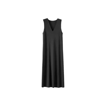 Late White Sleeveless Dress Women's Dark Gray