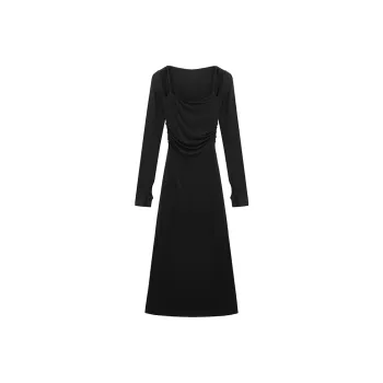 PAIN OR PLEASURE Long Sleeved Dresses Women's Black