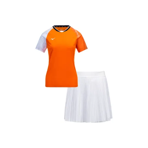 Mizuno Skirt Set Women's Orange/White