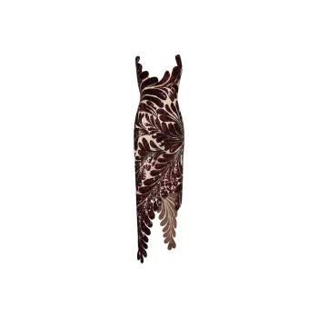 Oscar De La Renta Fern Sequin-embellished Midi Dress