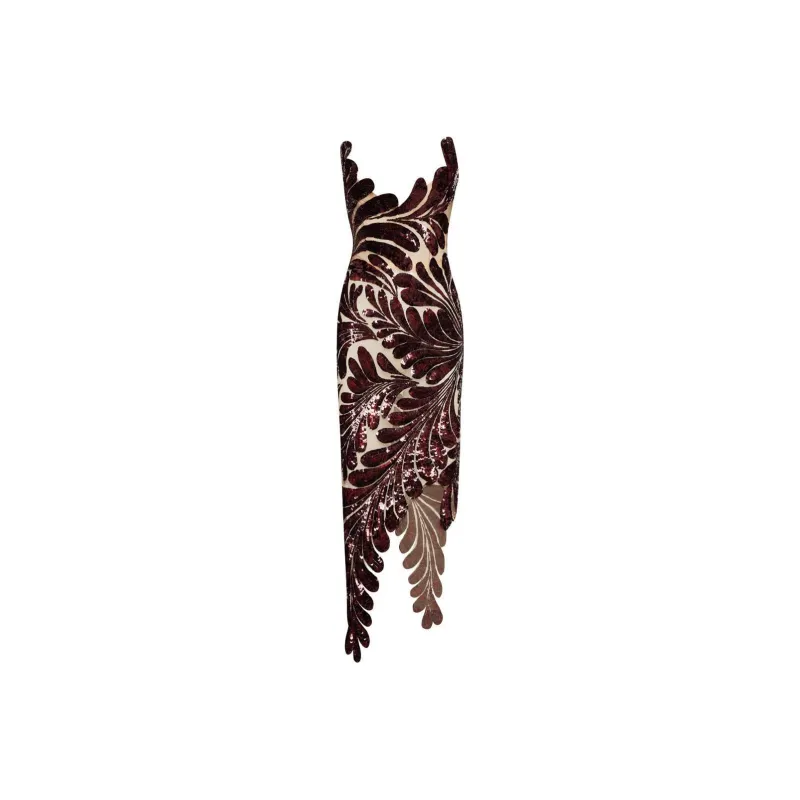 Oscar De La Renta Fern Sequin-embellished Midi Dress-0