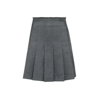 Brother Is Really Good Casual Short Skirts Women's Plaid