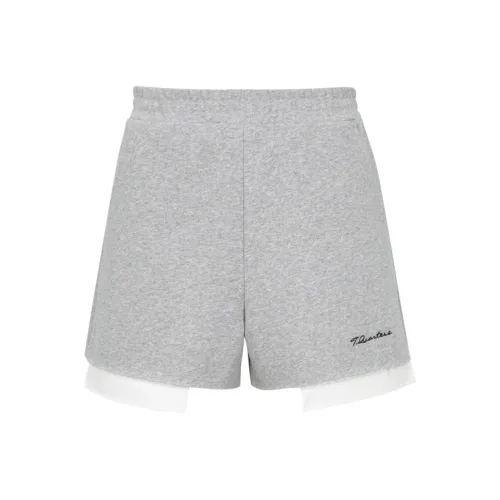 Three Quarters Casual Shorts Women's Gray