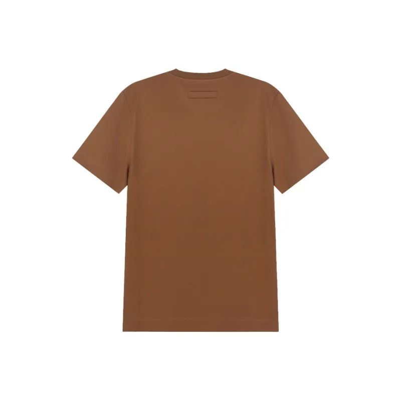 Ermenegildo Zegna Logo Embroidered Crewneck T Shirt-1