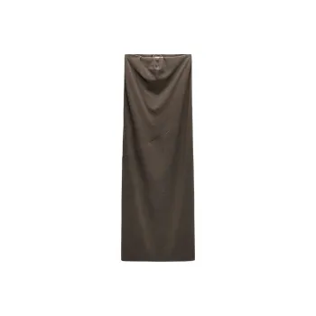 ZARA ZW Series Sleeveless Dress Women's Brown