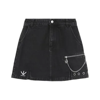 BOY BY BOY Denim Short Skirts Women's Black