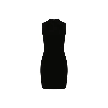 MICHAEL KORS Stretch Viscose Mock Neck Dress