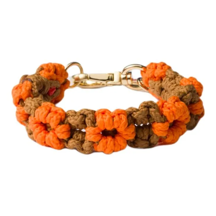 PRADA Metal, Enamel, Fabric Wristbands Women's Orange-0