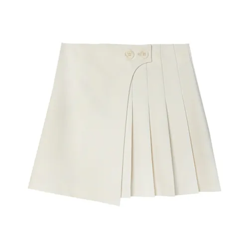 Eggka Casual Short Skirts Women's Ecru