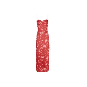 AMLUL Slip Dresses Women's Red