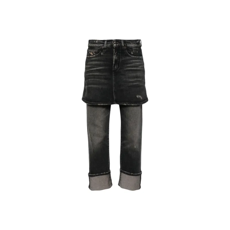 R13 Romeo Double Classic Distressed Jeans-0