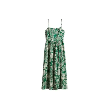 H&M Slip Dresses Women's Green