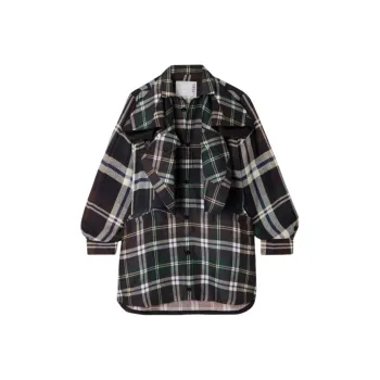 Sacai Long Sleeved Dress Women's Black