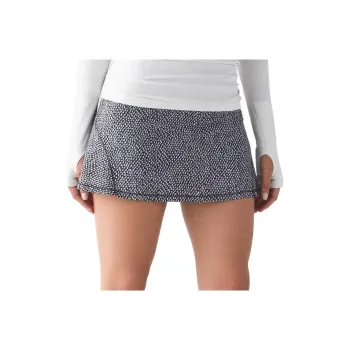 Lululemon Circuit Breaker Casual Short Skirts Women's White Black