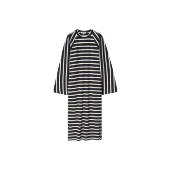 COS Long Sleeved Dresses Women's Navy Blue/Stripes