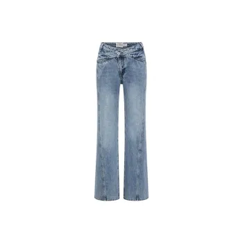 Feng Chen Wang Twist detail Flared Jeans