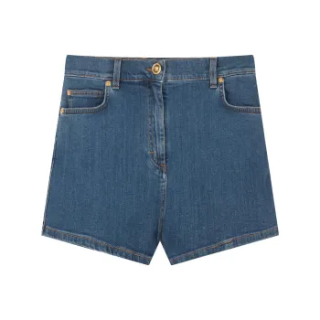 VERSACE Denim Shorts Women's Blue