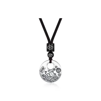 SHENGYALUO 999 Fine Silver Necklaces Men's