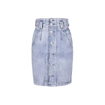 ISABEL MARANT Denim Short Skirts Women's Light Blue