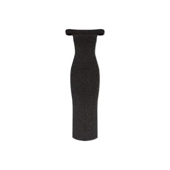 TOTEME Off-Shoulder Knit Maxi Dress