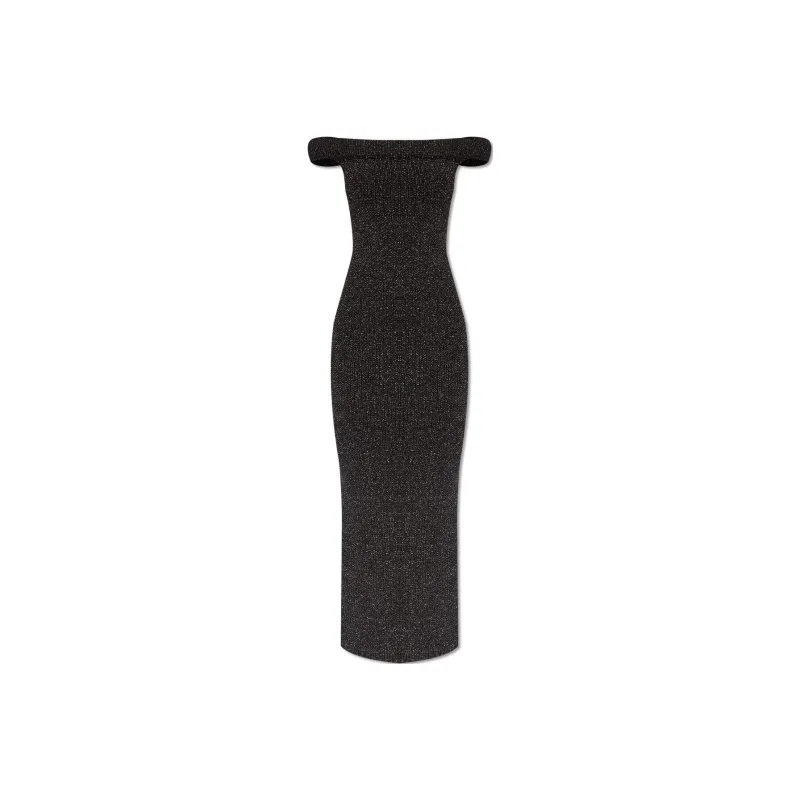 TOTEME Off-Shoulder Knit Maxi Dress-0