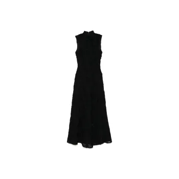 Rotate Flower mesh Maxi Dress