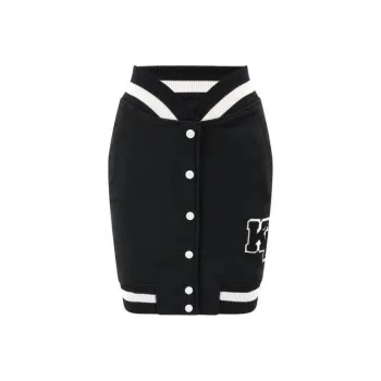 KARL LAGERFELD / Karl Lagerfeld Jeans Flocked logo Jersey Mini Skirt