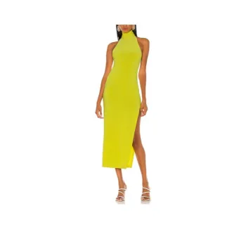 NORMA KAMALI Sleeveless Dress Women's Neon Green