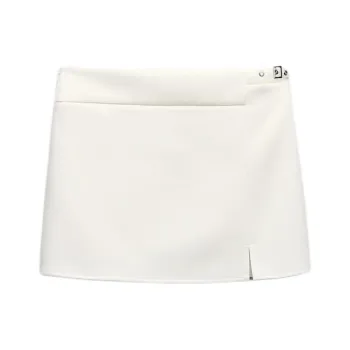ZARA Casual Short Skirts Women's White