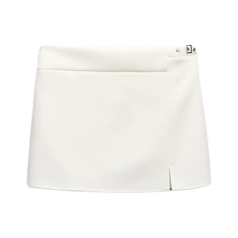 ZARA Casual Short Skirts Women's White-0
