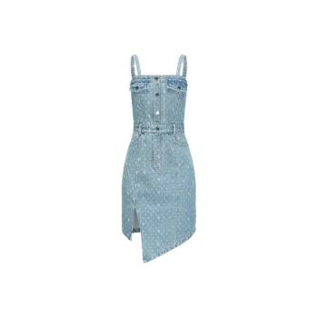 GIMING Slip Dresses Women's Blue