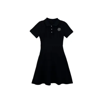Icicofficial Short-Sleeved Dresses Women's Black [Dresses]