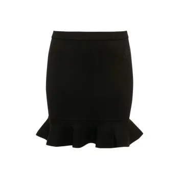 JW Anderson High Waist Ruffled Hem Skirt