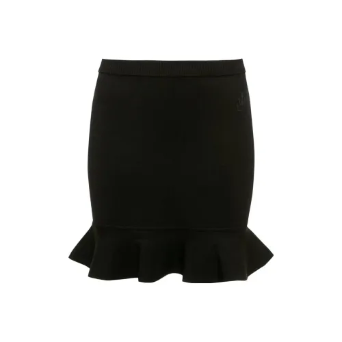 JW Anderson High Waist Ruffled Hem Skirt