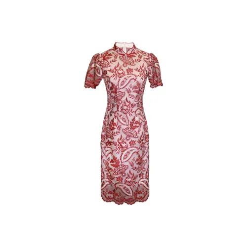 JINYE ORIENTAL Cheongsam Women's Red